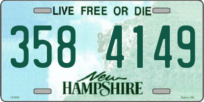 NH license plate 3584149