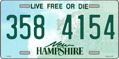 NH license plate 3584154