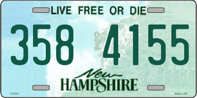 NH license plate 3584155
