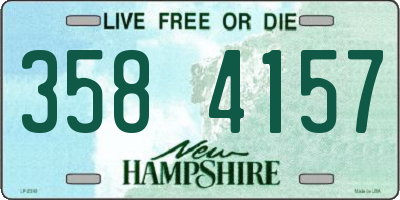 NH license plate 3584157