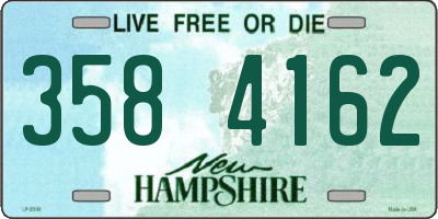 NH license plate 3584162