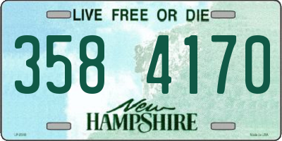 NH license plate 3584170