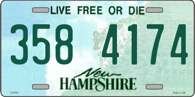 NH license plate 3584174