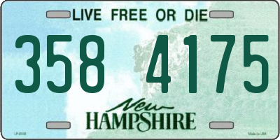 NH license plate 3584175