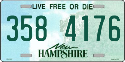 NH license plate 3584176