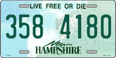 NH license plate 3584180