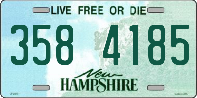 NH license plate 3584185