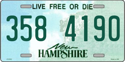 NH license plate 3584190