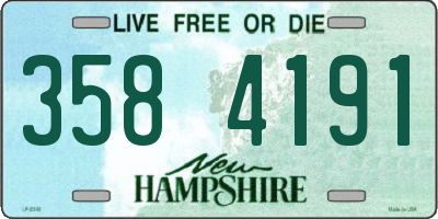 NH license plate 3584191