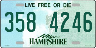 NH license plate 3584246