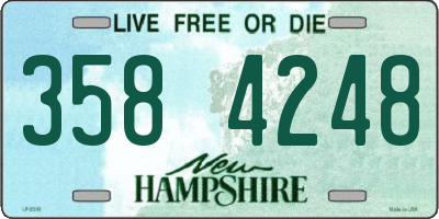 NH license plate 3584248