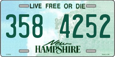NH license plate 3584252