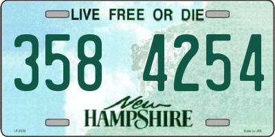 NH license plate 3584254