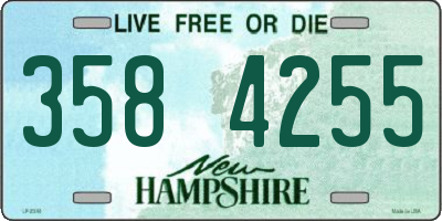 NH license plate 3584255