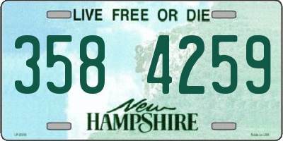NH license plate 3584259