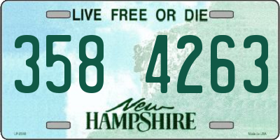 NH license plate 3584263