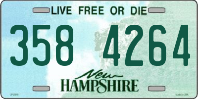NH license plate 3584264