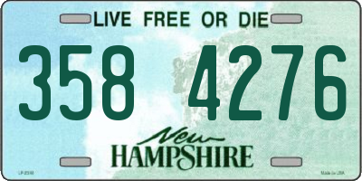 NH license plate 3584276