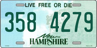 NH license plate 3584279