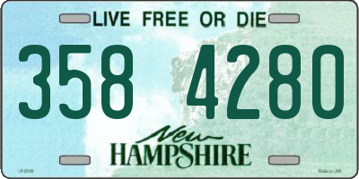 NH license plate 3584280