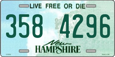 NH license plate 3584296