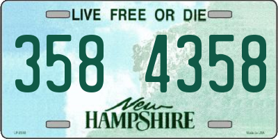 NH license plate 3584358
