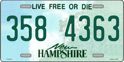 NH license plate 3584363