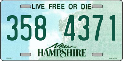 NH license plate 3584371