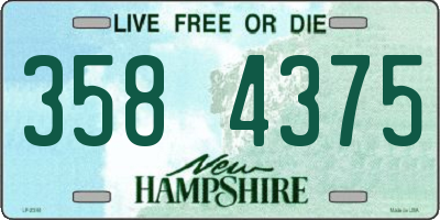 NH license plate 3584375