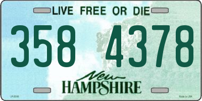 NH license plate 3584378