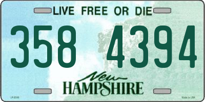 NH license plate 3584394