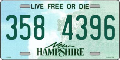NH license plate 3584396