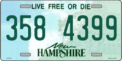 NH license plate 3584399