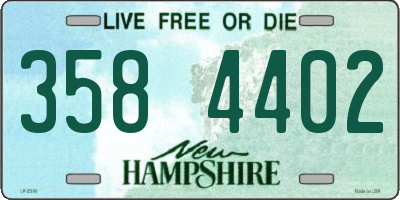 NH license plate 3584402