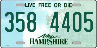NH license plate 3584405
