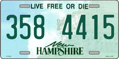 NH license plate 3584415