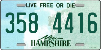 NH license plate 3584416