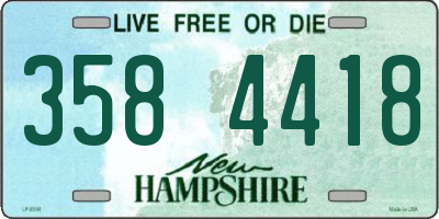 NH license plate 3584418