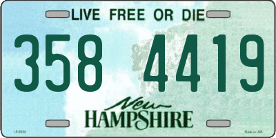 NH license plate 3584419