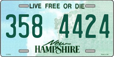 NH license plate 3584424