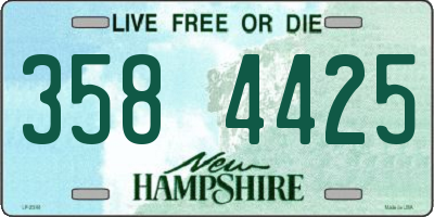 NH license plate 3584425