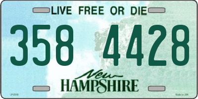 NH license plate 3584428