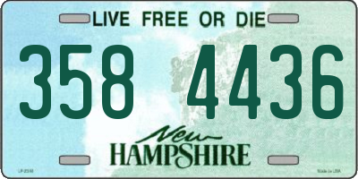NH license plate 3584436