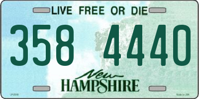 NH license plate 3584440