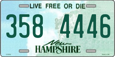 NH license plate 3584446