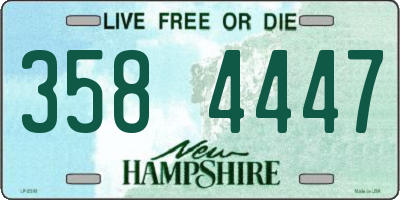 NH license plate 3584447