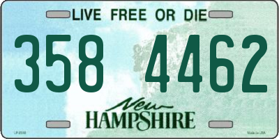 NH license plate 3584462