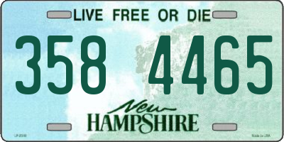 NH license plate 3584465