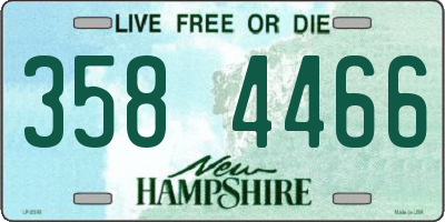 NH license plate 3584466