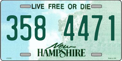 NH license plate 3584471